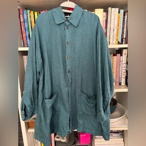 ESKANDAR Linen Chore Coat